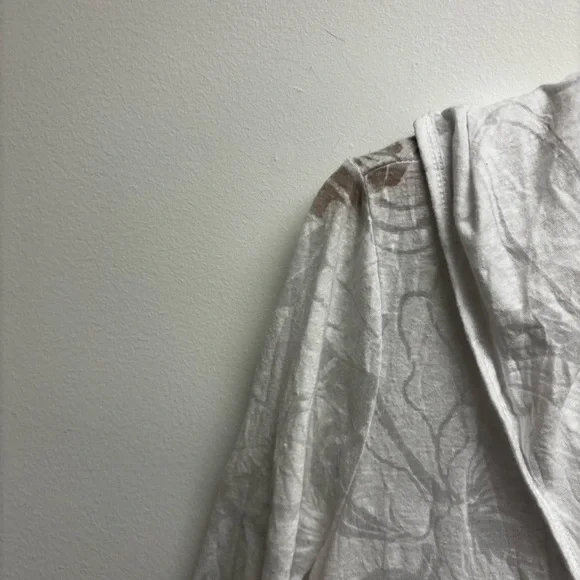 Chalet Long Line Sheer Hooded Floral Cardigan - Picture 3 of 8